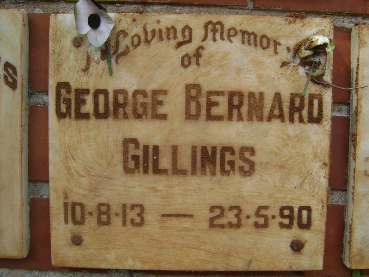 GILLINGS George Bernard 1913-1990
