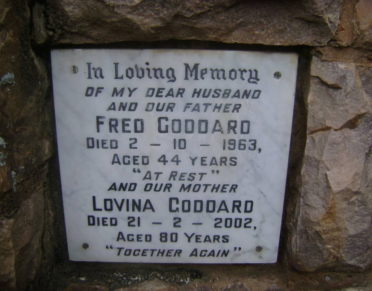 GODDARD Fred -1963 &amp; Lovina -2002