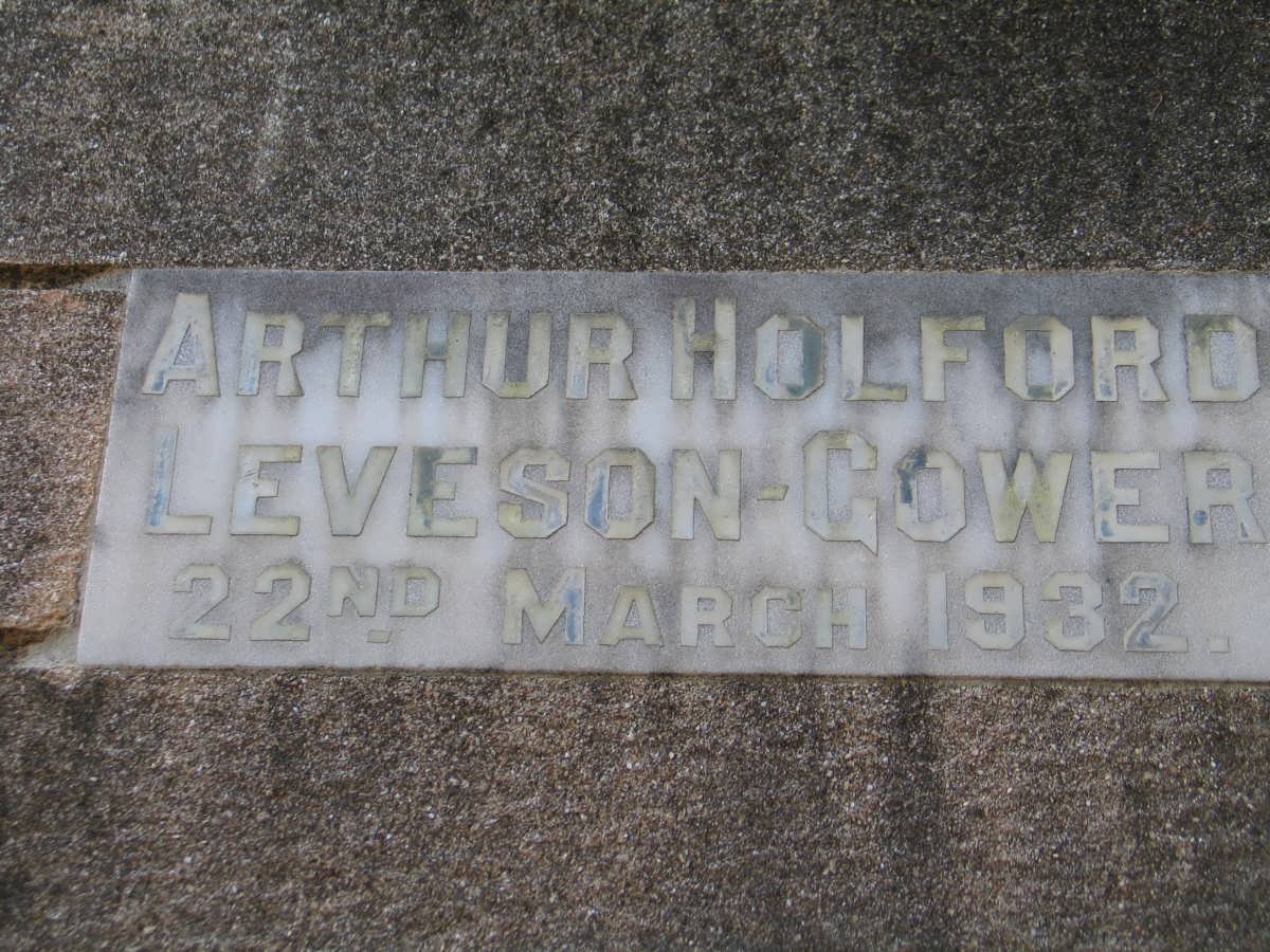 GOWER Arthur Holford , Leveson -1932