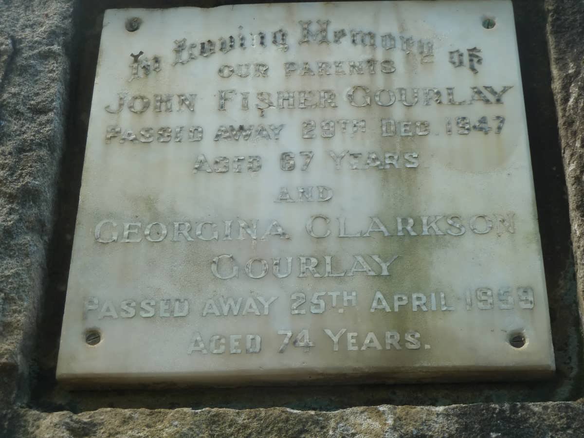 GOURLAY John Fisher -1947 &amp; Georgina Clarkson -1959