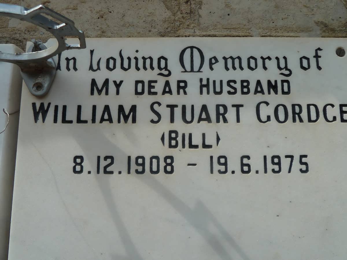 GORDGE William Stuart 1908-1975