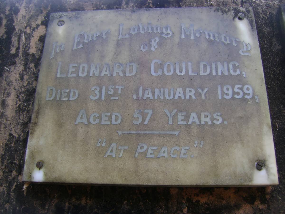 GOULDING Leonard -1959
