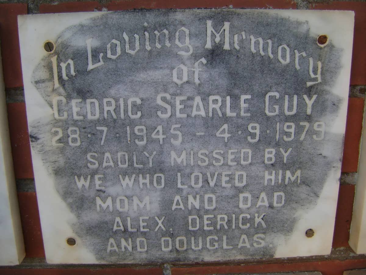 GUY Cedric Searle 1945-1979