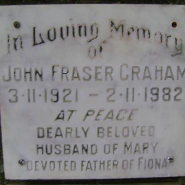 GRAHAM John Fraser 1921-1982