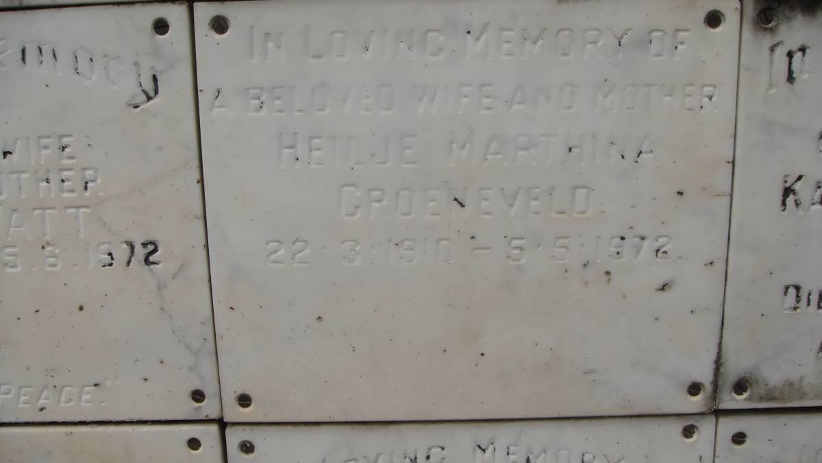GROENEVELD Heilje Marthina 1910-1972
