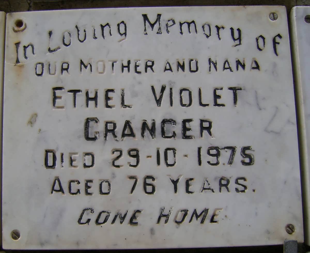 GRANGER Ethel Violet -1975