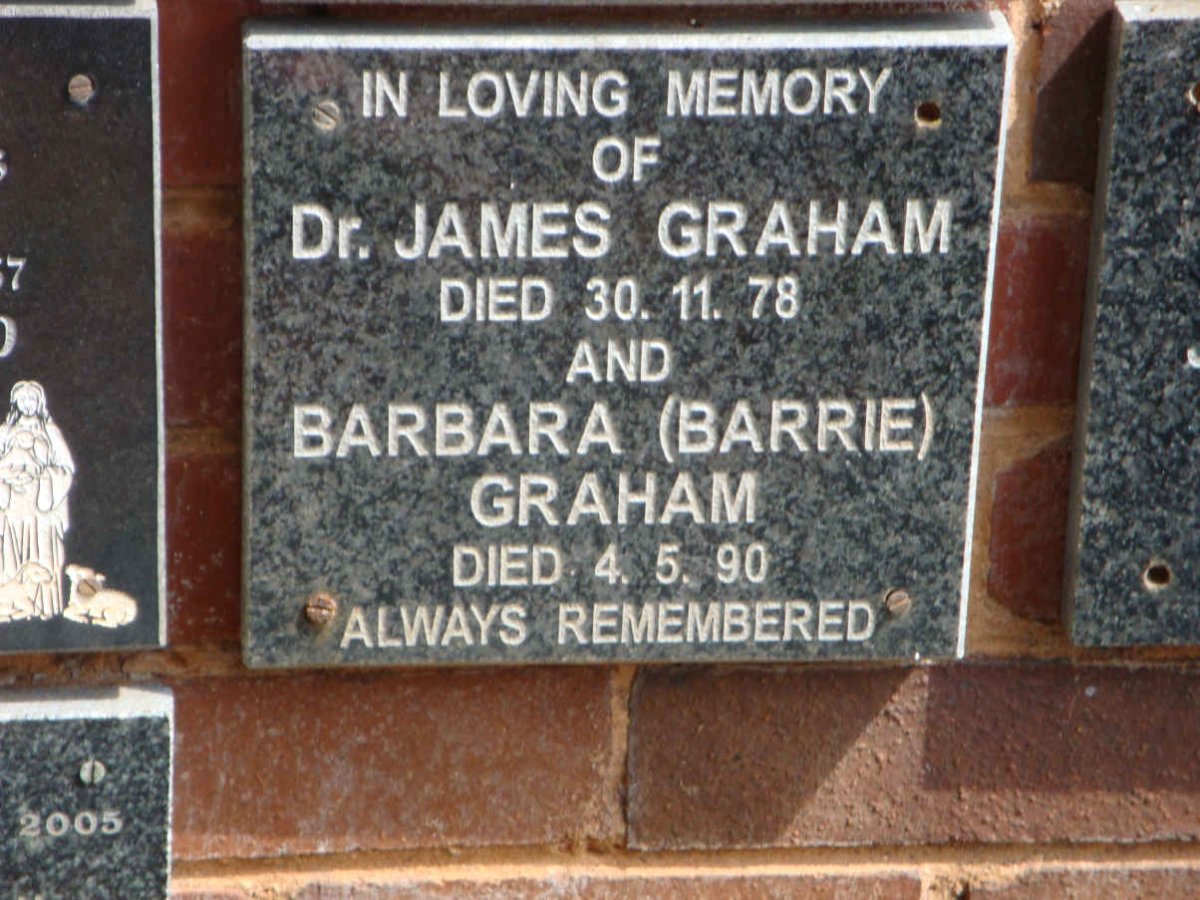 GRAHAM James -1978 &amp; Barbara -1990