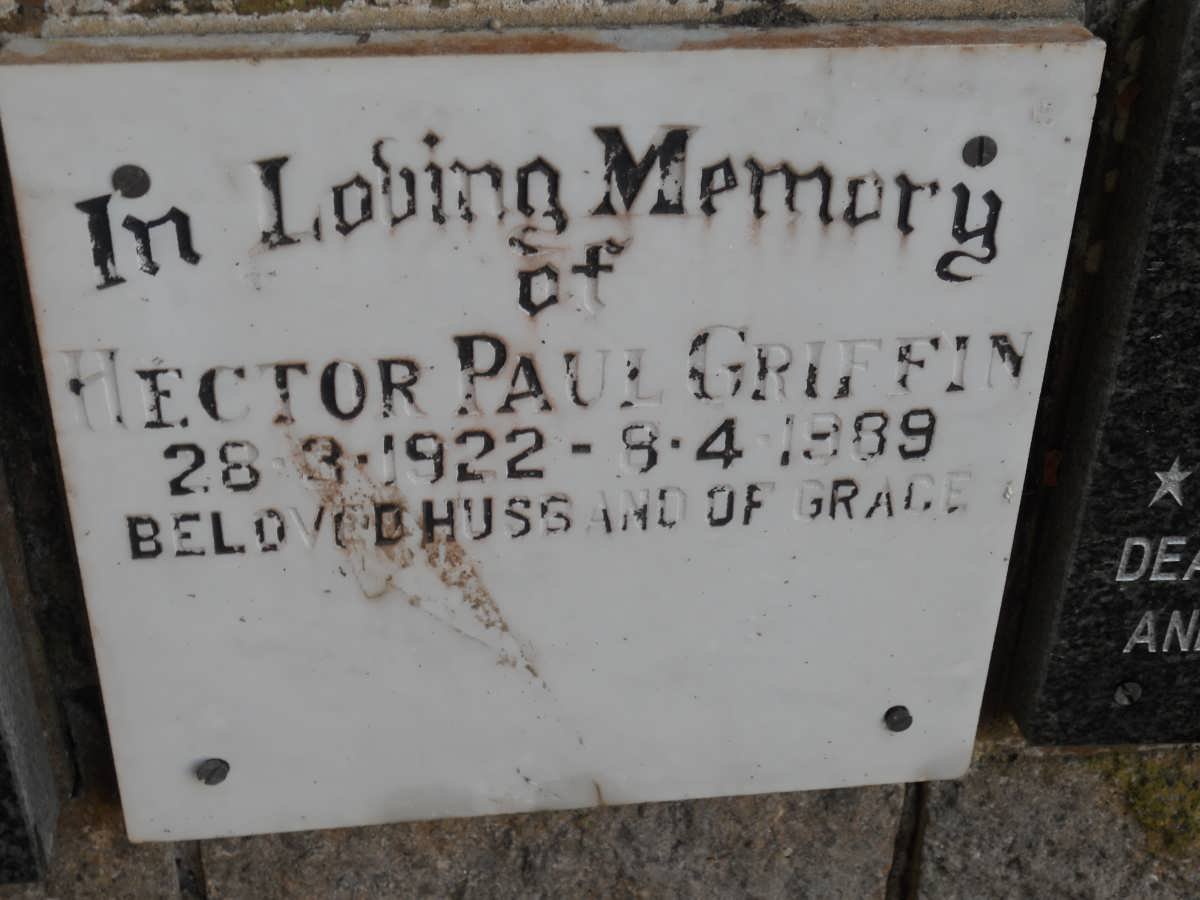 GRIFFIN Hector Paul 1922-1989