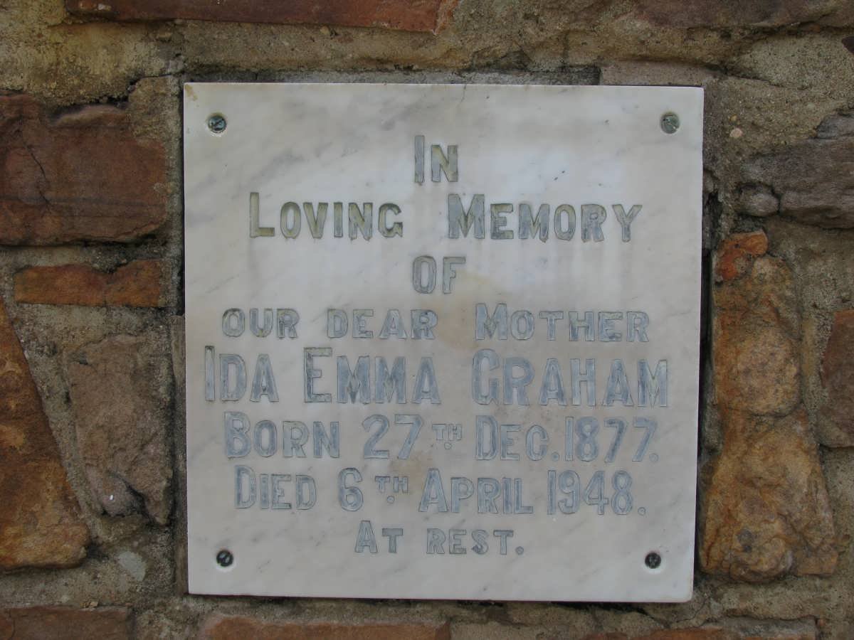 GRAHAM Ida Emma 1877-1948