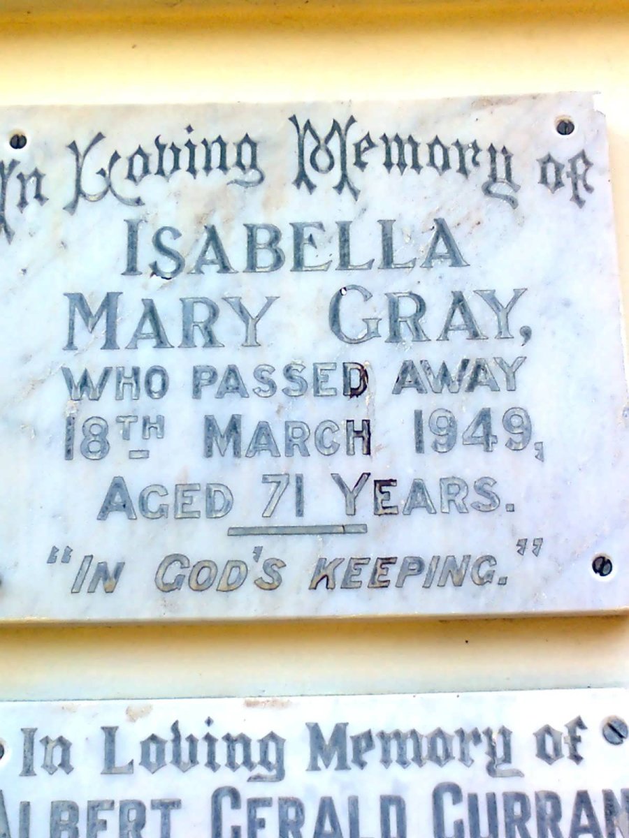 GRAY Isabella  Mary -1949