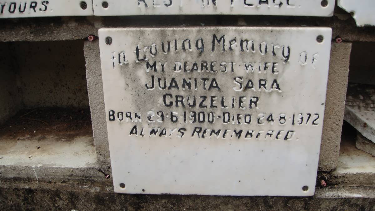 GRUZELIER Juanita Sara 1900-1972