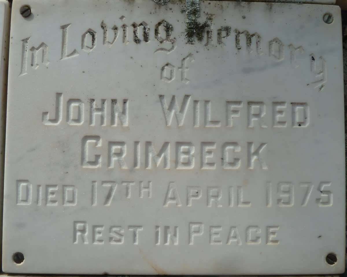 GRIMBECK John Wilfred -1975