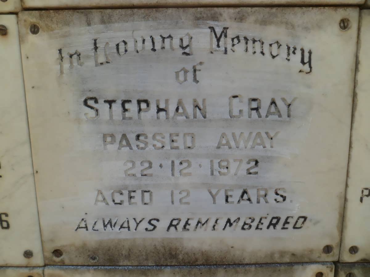 GRAY Stephan -1972