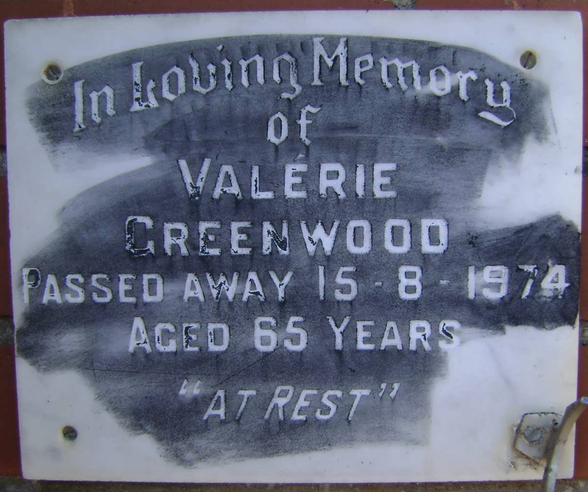 GREENWOOD Valerie -1974