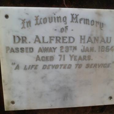 HANAU Alfred -1954