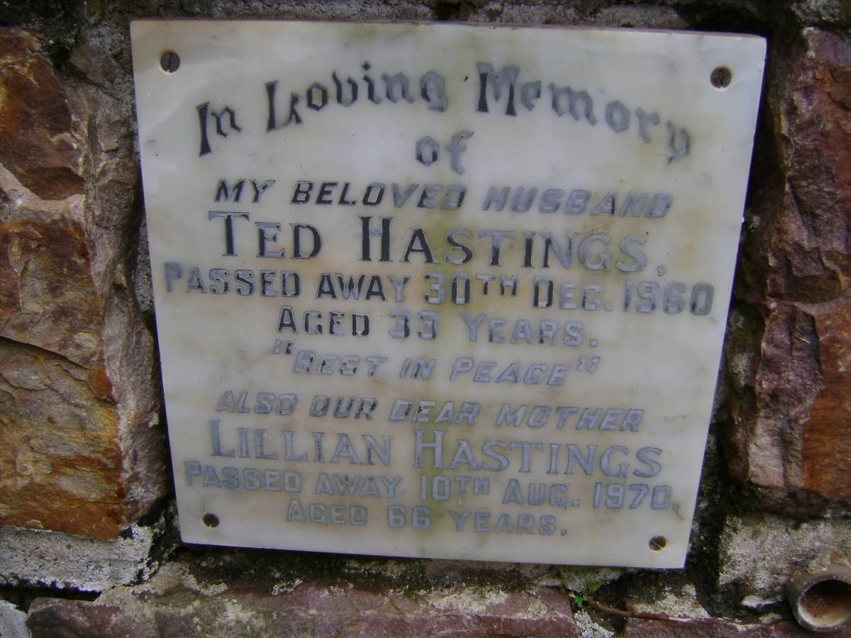 HASTINGS Ted -1960 &amp; Lillian -1970