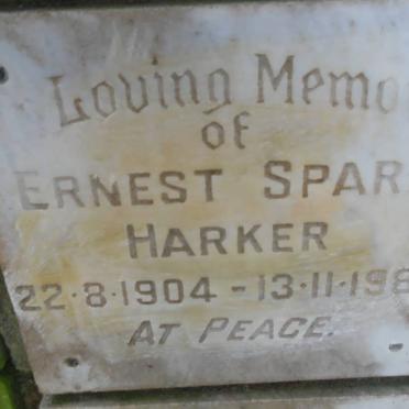 HARKER Ernest Spark 1904-1980