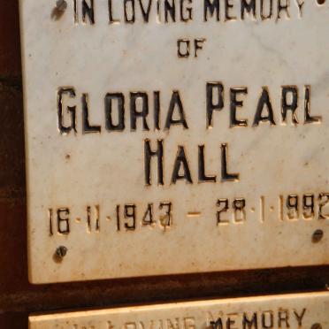 HALL Gloria Pearl 1943-1992