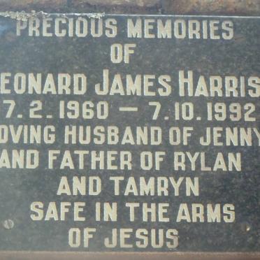 HARRIS Leonard James 1960-1992