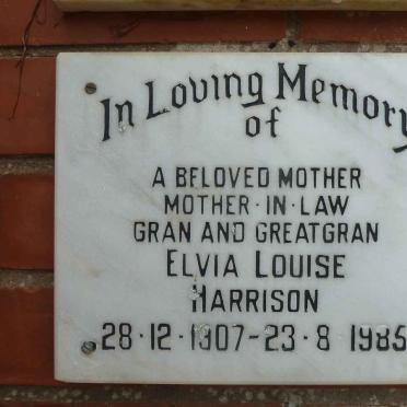 HARRISON Elvia Louise 1907-1985