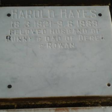 HAYES Harold 1921-1989