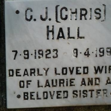 HALL C.J. 1923-1990