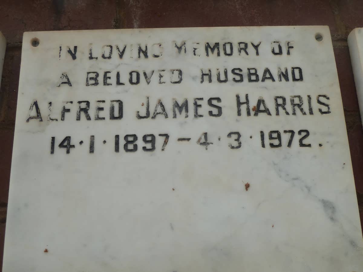 HARRIS Alfred James 1897-1972