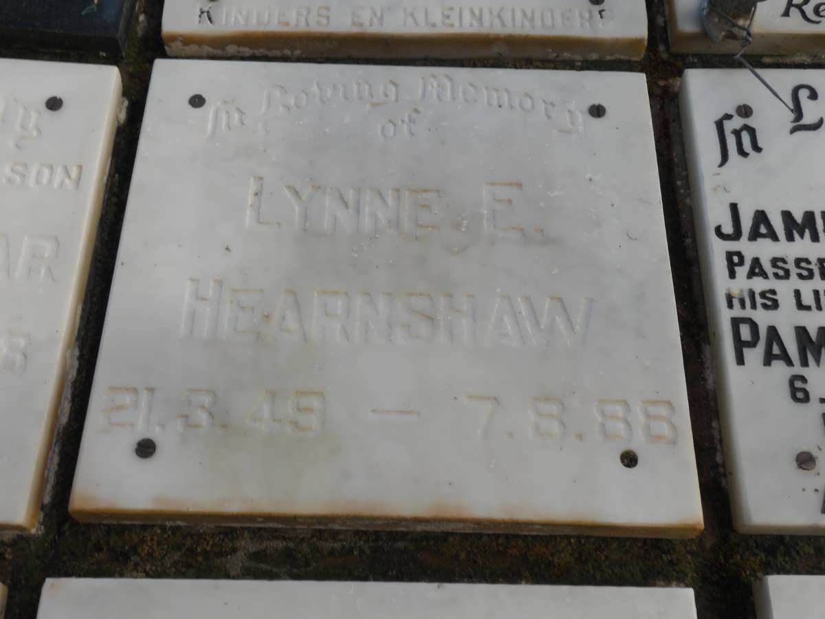 HEARNSHAW Lynne E. 1949-1988