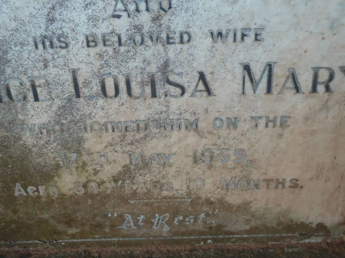 HEY Gladstone -1939 &amp; Alice Louisa Mary  -1959