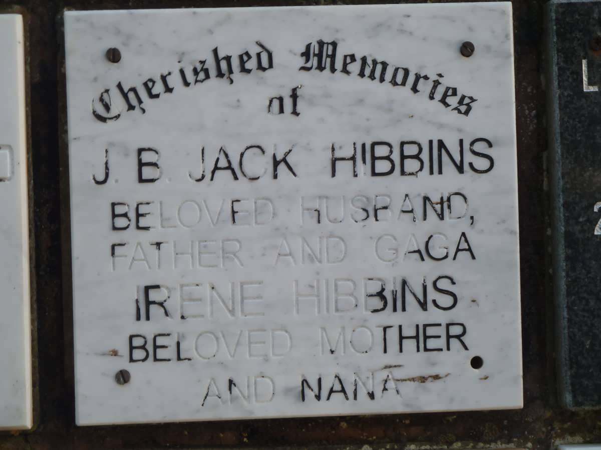 HIBBINS J.B. &amp; Irene