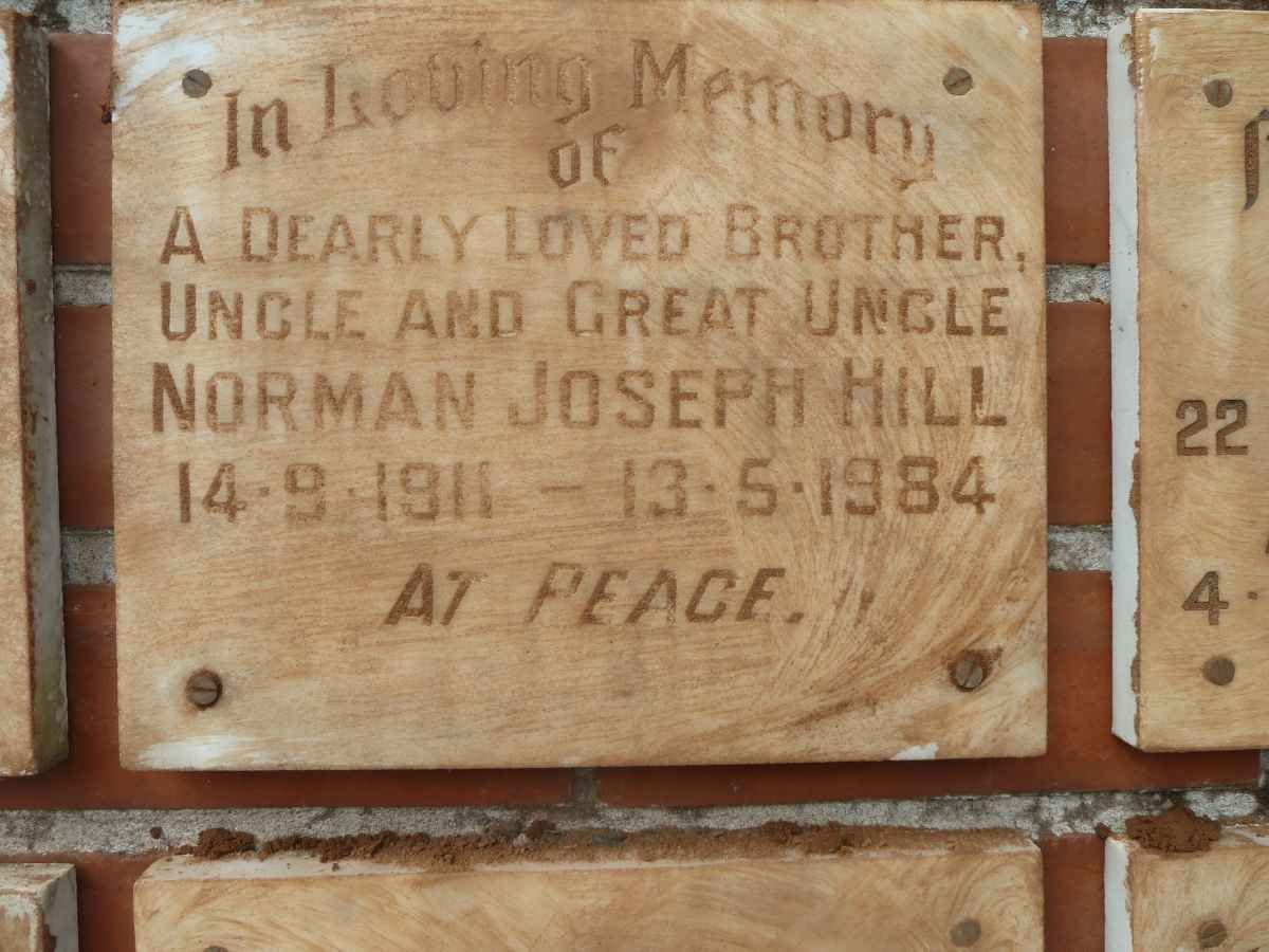 HILL Norman Joseph 1911-1984