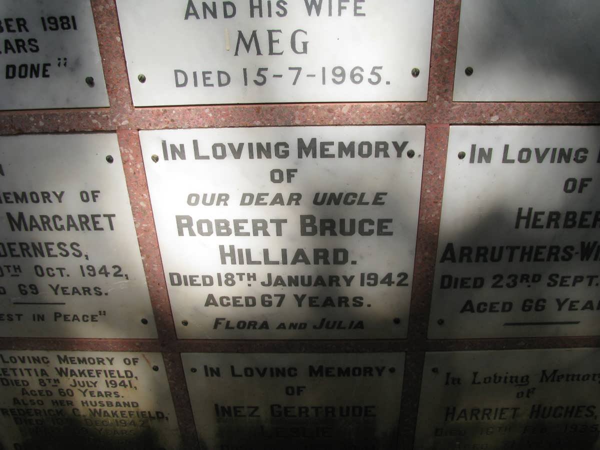 HILLIARD Robert Bruce -1942