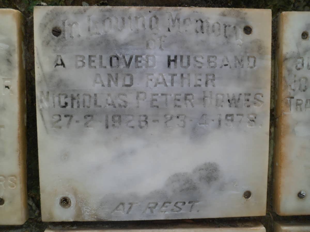 HOWES Nicholas Peter 1926-1978