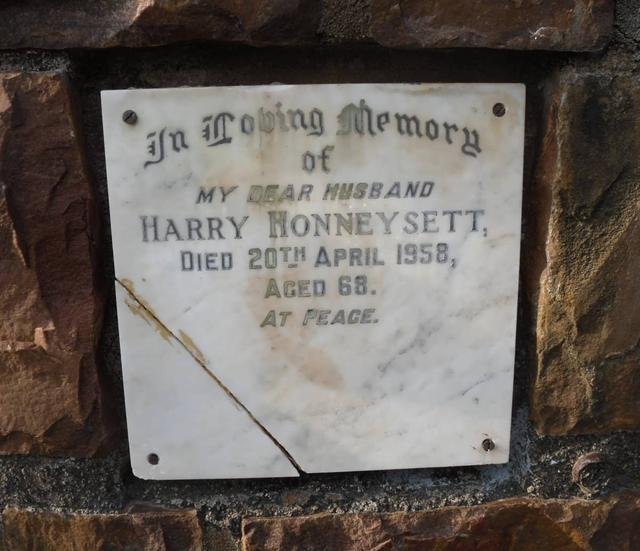 HONNEYSETT Harry  -1958