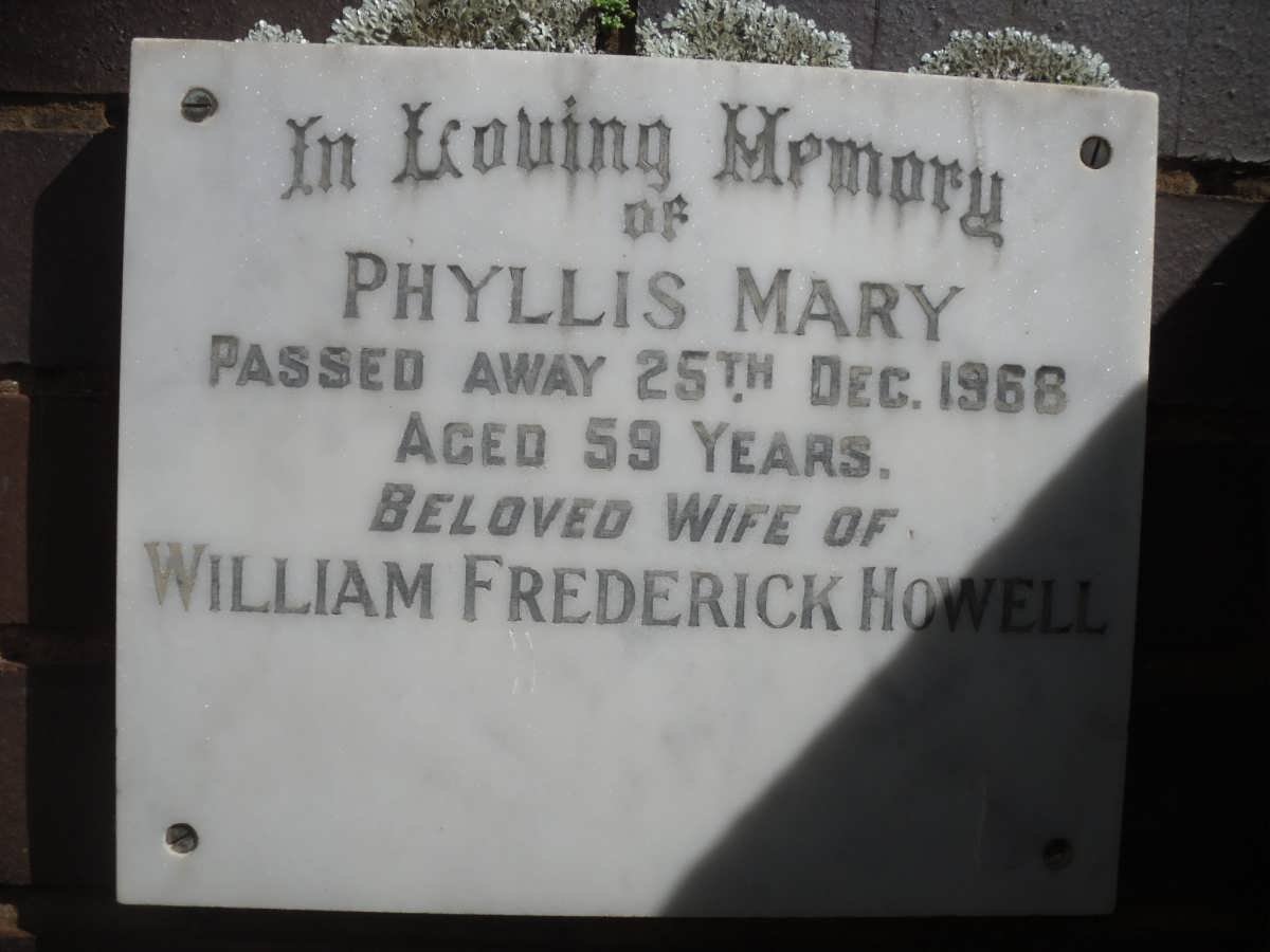 HOWELL Phyllis Mary -1968