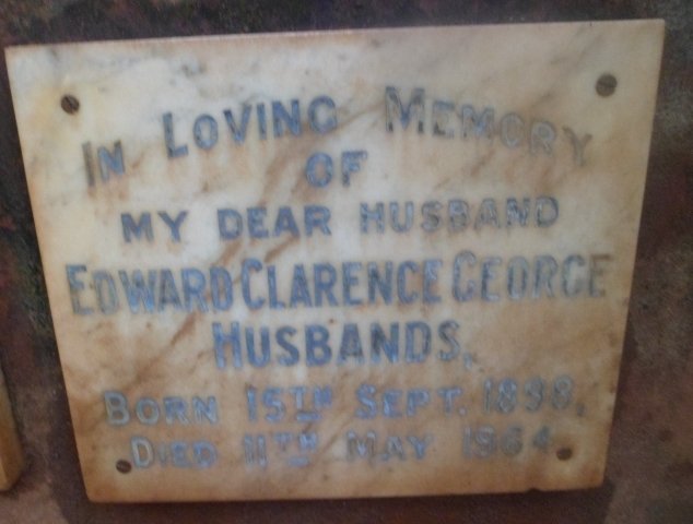 HUSBANDS Edward Clarence George 1898-1964
