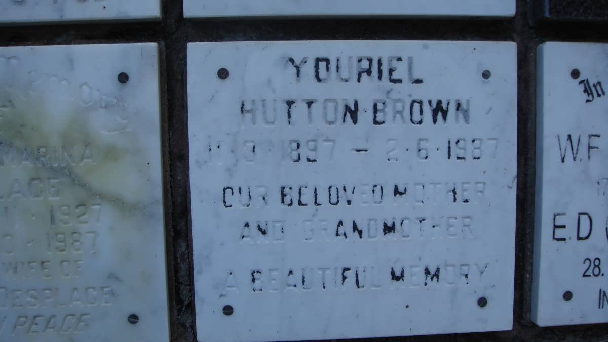 HUTTON-BROWN Youriel 1897-1987