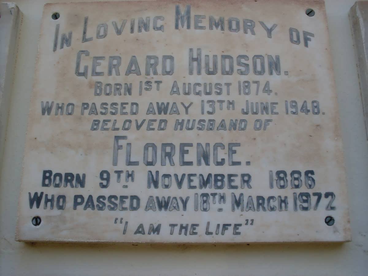 HUDSON Gerard 1874-1948 &amp; Florence 1886-1972
