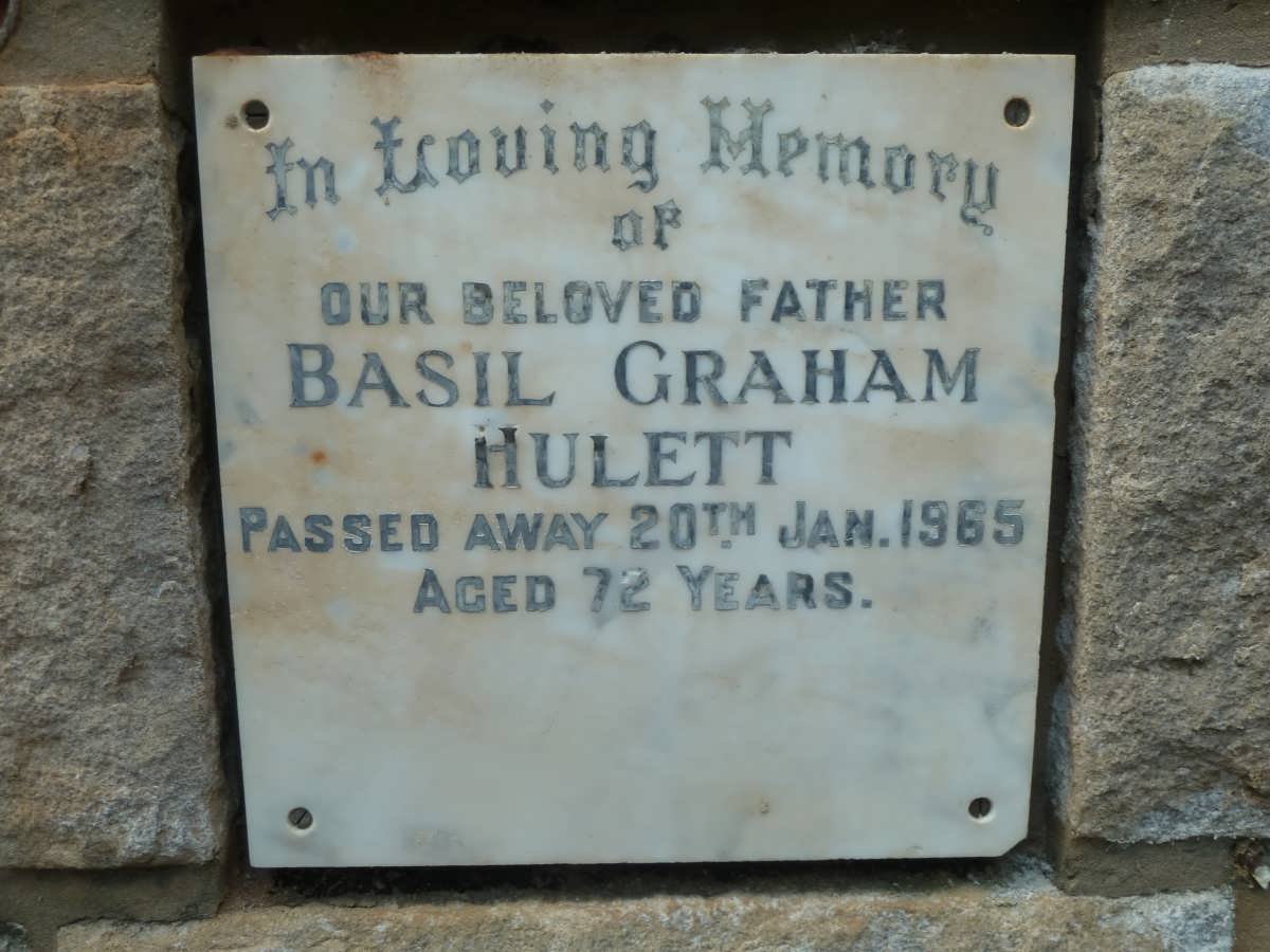 HULETT Basil Graham -1965