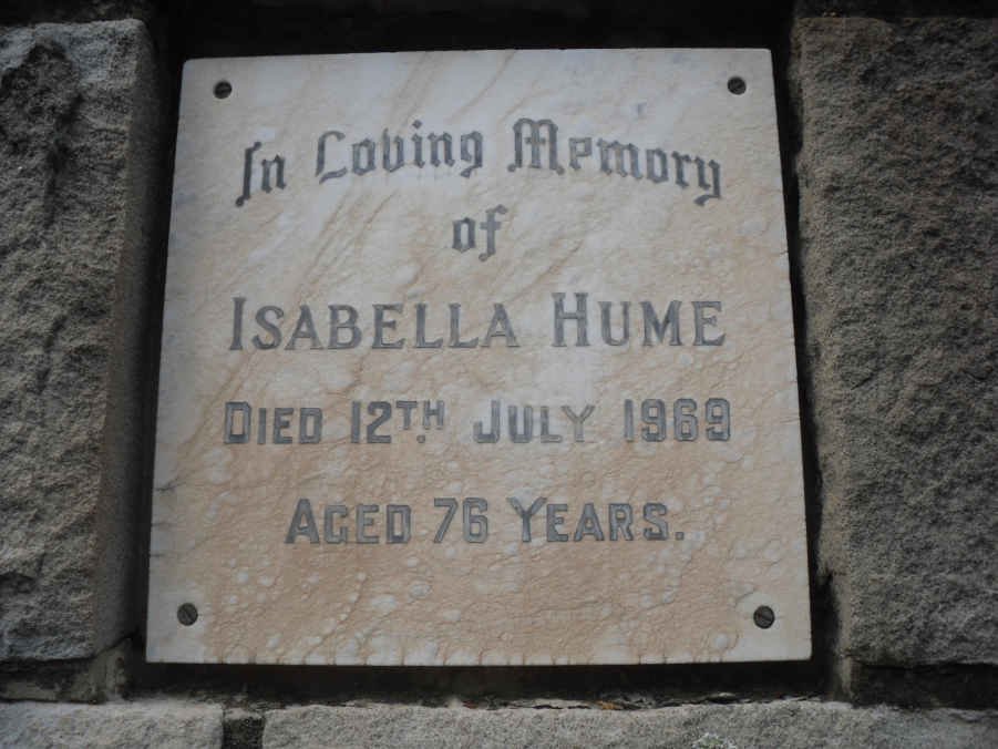 HUME Isabella -1969