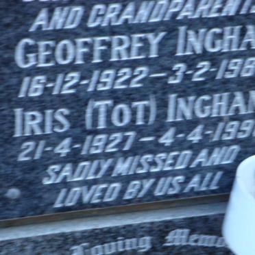 INGHAM Geoffrey 1922-1988 &amp; Iris 1927-1996