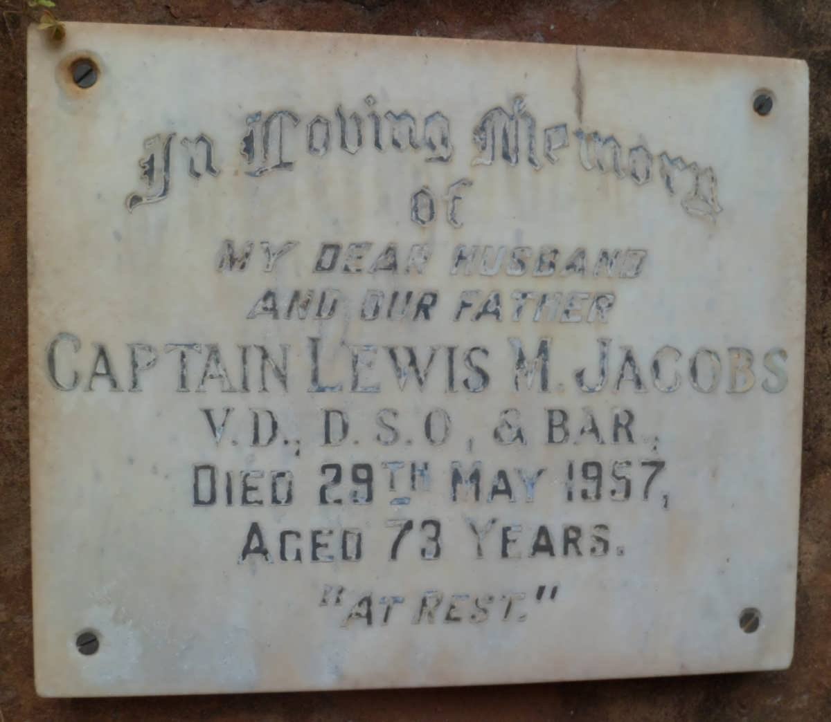 JACOBS Lewis M. -1957