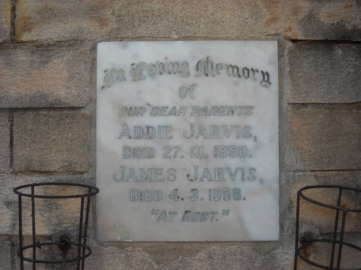 JARVIS James -1958 &amp; Addie -1950