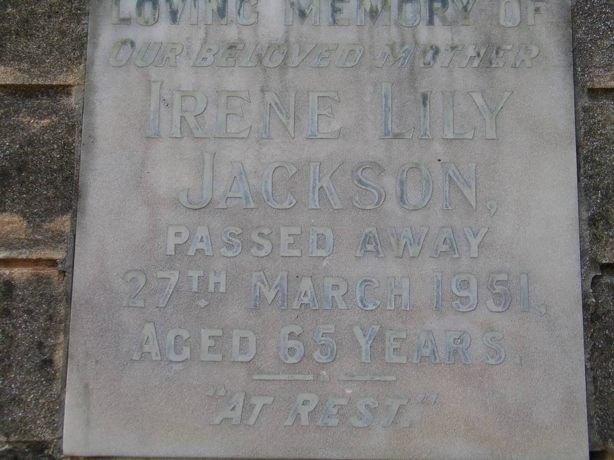 JACKSON Irene Lily -1951