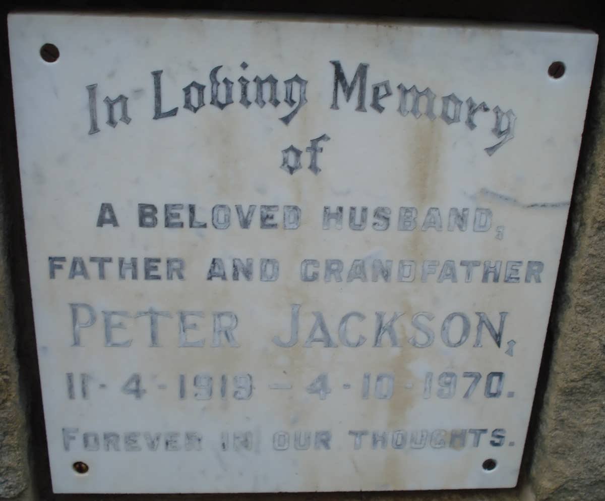 JACKSON Peter 1919-1970