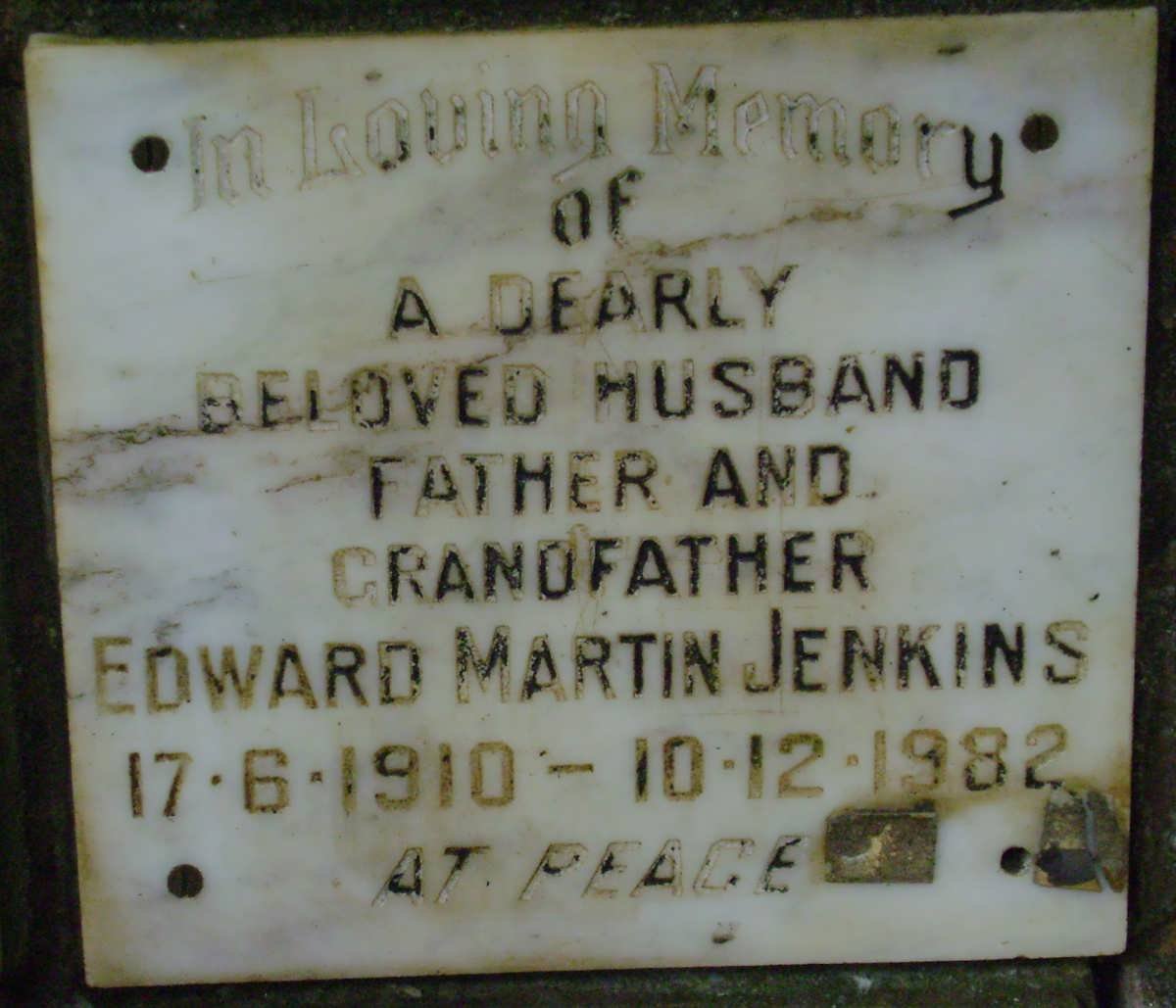 JENKINS Edward Martin 1910-1982