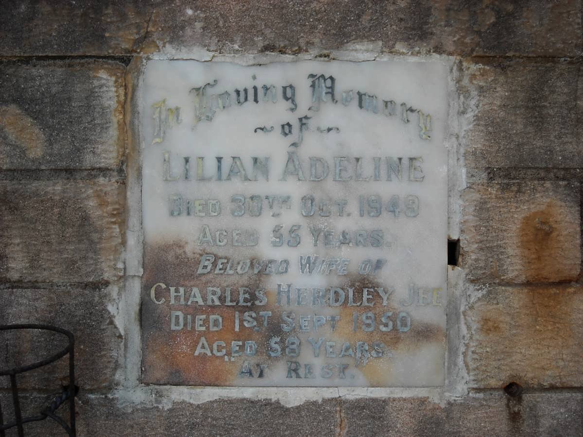 JEE Charles Herdley -1950 &amp; Lilian Adeline -1949