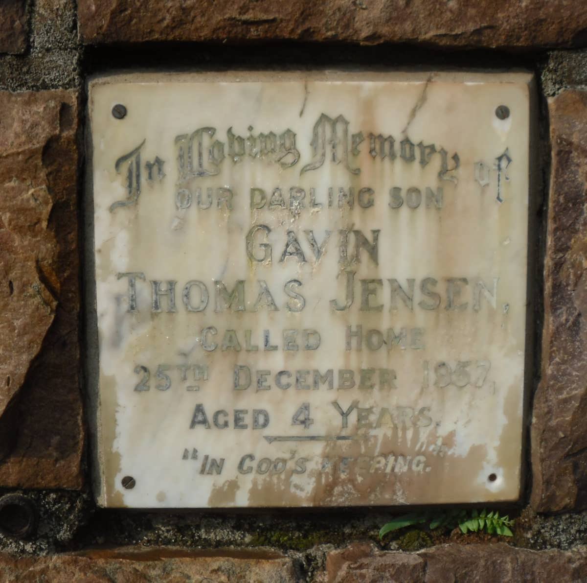 JENSEN Gavin Thomas -1957