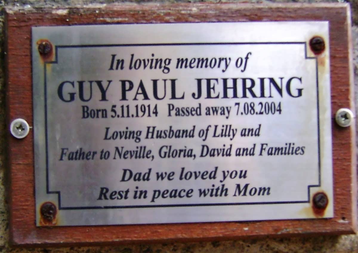 JEHRING Guy Paul 1914-2004