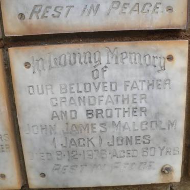 JONES John James Malcolm -1976